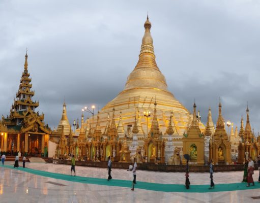 Shwedagon Pagoda, em Yangon - Mianmar